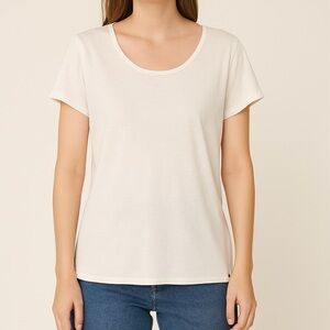 Horny Toad Classic Organic Cotton/Tencel White Short Sleeve Tee Size XL